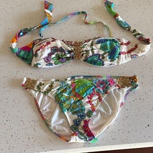 Trina Turk Multicolor Floral Bikini